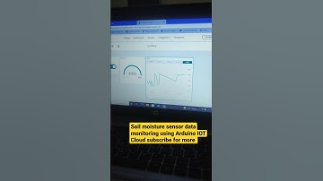 soil moisture sensor data monitoring using Arduino IOT Cloud | moisture sensor with Esp32 #shorts