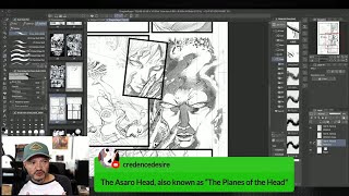 Drawing a comic book art in Clip Studio Paint