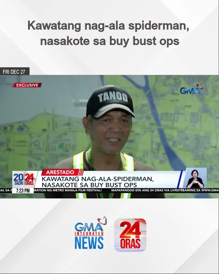Kawatang nag-ala spiderman, nasakote sa buy bust ops | 24 Oras