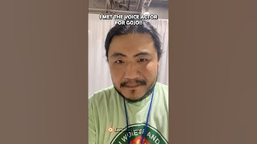 I MET THE VOICE ACTOR FOR GOJO AND GOT HIM TO SAY THIS🔥🔥 #anime #jujutsukaisen #viralvideo
