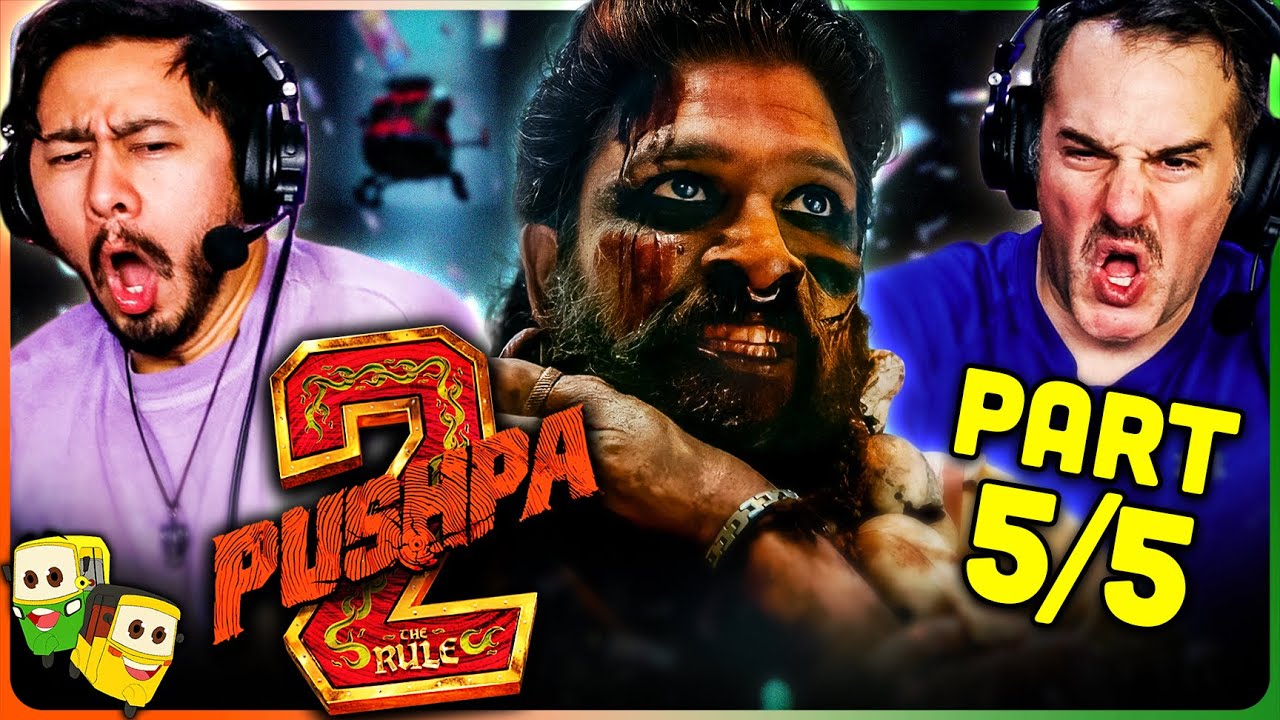 Part 5/5 - PUSHPA 2: THE RULE Movie Reaction! | Allu Arjun | Rashmika Mandanna | Fahadh Faasil