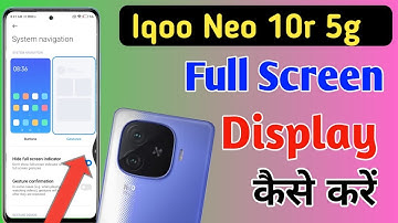 Iqoo neo 10r 5g full screen mode settings | How to use full screen display in Iqoo neo 10r 5g
