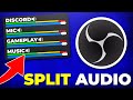 Separate audio tracks in obs split discord music game sound