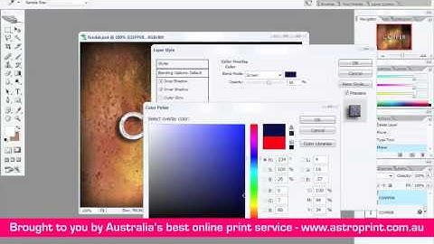 Photoshop Tutorial text effect like copper metal