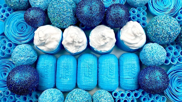 Crushing soap boxes with foam 💙 Asmr soap balls 💙 Clay cracking 💙 Carving soap cubes 💙
