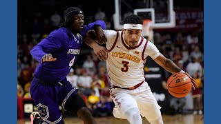 Jefferson and Lipsey lead No. 16 Iowa State to 96-57 win over Stonehill