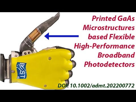 Printed GaAs Microstructures based Flexible High-Performance Broadband Photodetectors