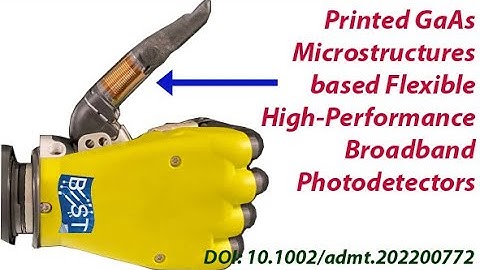 Printed GaAs Microstructures based Flexible High-Performance Broadband Photodetectors