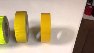 黄色のレトロ反射テープ