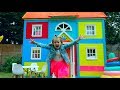 8 000 000 РАЗЫГРАЛИ КАТЮ и ставим мебель в 2 этажный DIY домик для детей и 8 млн подписчиков