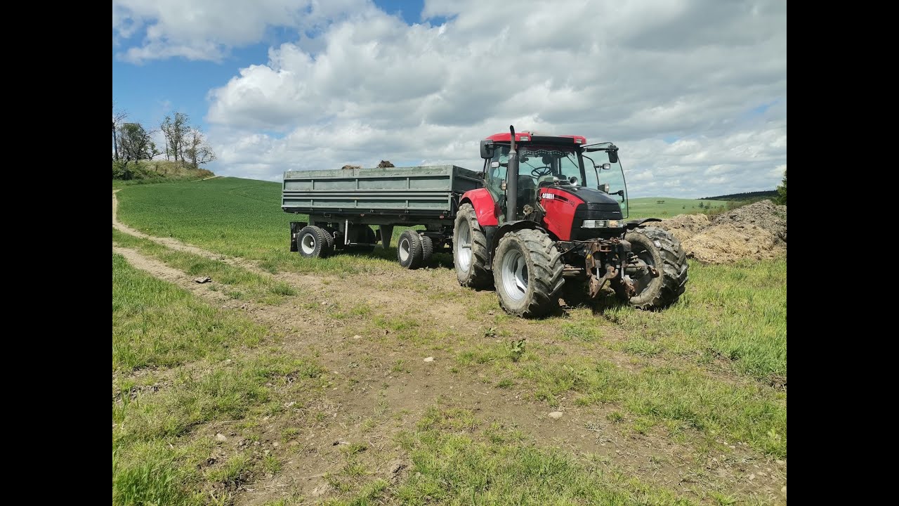 Odvoz hnoje-CASE MAXXUM 140+AUTOVLEK, NEW HOLLAND TL100A