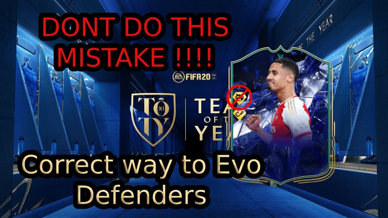 Correct Way To Use The Defender Team Of The Year Evolution !!! TOTY evolution