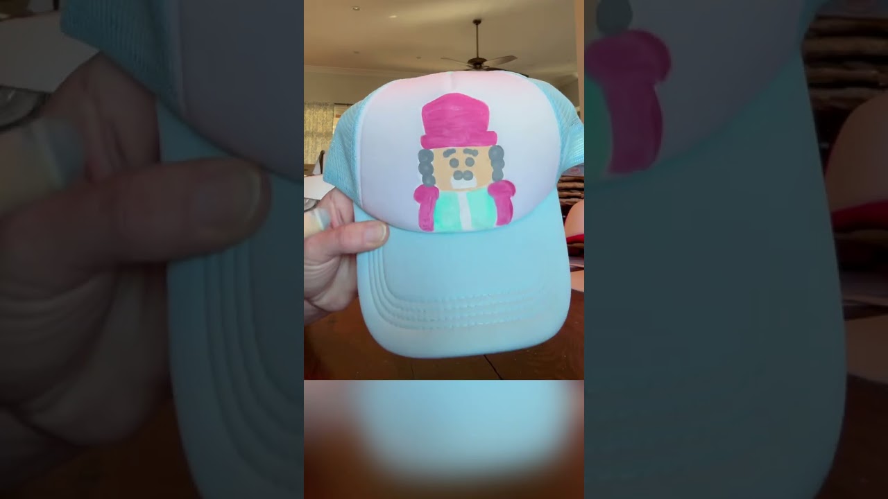 Nutcracker trucker hat! DIY Hand painted 