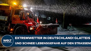 Deutschland Extremwetter Glatteis Und Schnee Lebensgefahr Auf Den Straßen