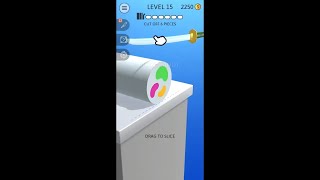 ASMR Slicing Gameplay Part 3 - (playend on samsung S 8) - levels 15  - screenshot 5