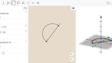 Halvkugle i GeoGebra