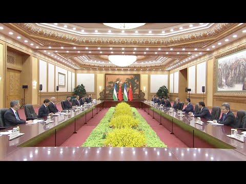 Xi Jinping holds talks with Uzbek President Shavkat Mirziyoyev @cgtn