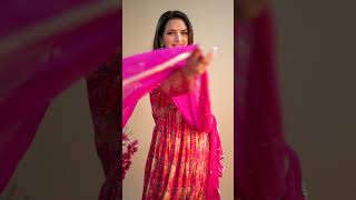 Pink Printed Alia Cut Suit Set  #ethnicwardrobe #fashion #festivewardrobe #indianattire #indianwear