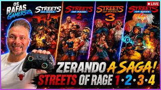 AO VIVO: STREETS OF RAGE A SAGA até ZERAR! Será ?