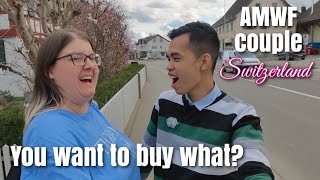 AMWF couple in Switzerland / Shopping in the garden center 🌷🌸🌹 Spring is here 🥰