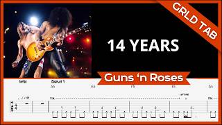 Guns 'n Roses - 14 Years | Guitar Tab + Cover | GRLD