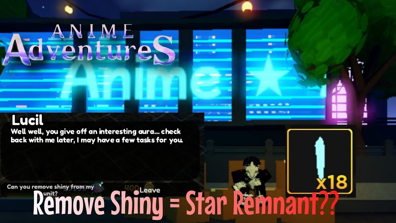 Shining Extract In Anime Adventures 