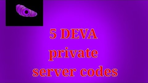 5 free private server codes for DEVA | Roblox Shindo Life