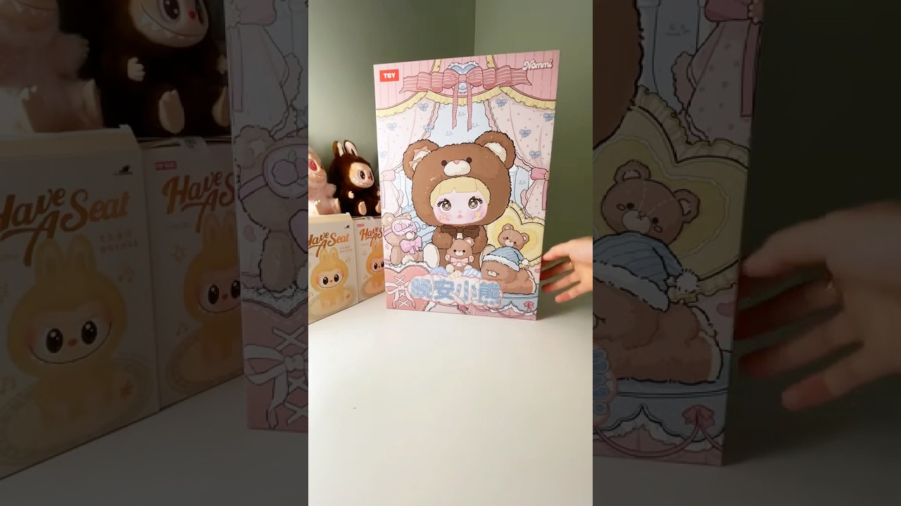 Nommi 400% Good Night Bear Plush Doll Unboxing. #fypシ゚ #nommi #plushies
