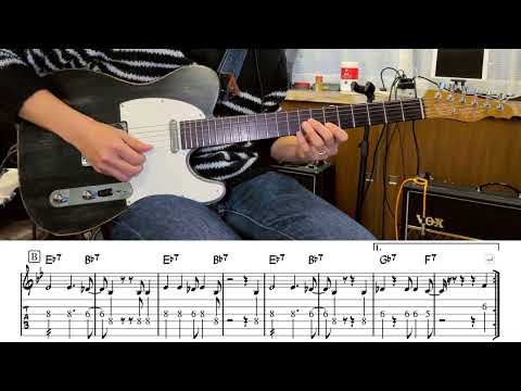 Bud Powell "Buster Rides Again" 弾き方 TAB譜 | Jazz Blues Guitar