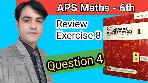 Review Ex 8 Question No 4  I Basic Geometry I APS Maths 6th II New Secondary Mathematics Book 1