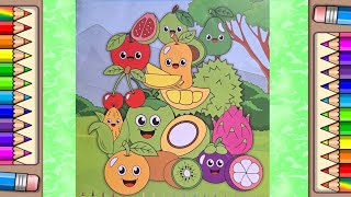 Belajar Menggambar, Mewarnai, & Mengenal Nama Buah-buahan #gambar #menggambar #mewarnai #buahbuahan