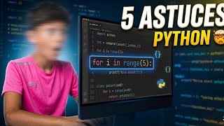 5 ASTUCES 👍 PYTHON ( LA DERNIÈRE EST INCR) #python #pythonprogramming #informatique #gaming 