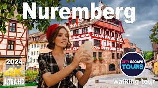 Walking in NUREMBERG (Nürnberg) | Germany 🇩🇪- 4K 60fps | Beautiful Medieval City Walking Tour
