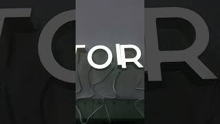 Custom Front Light Acrylic Letter Sign LED Backlit Logo for Store Outdoor #signage