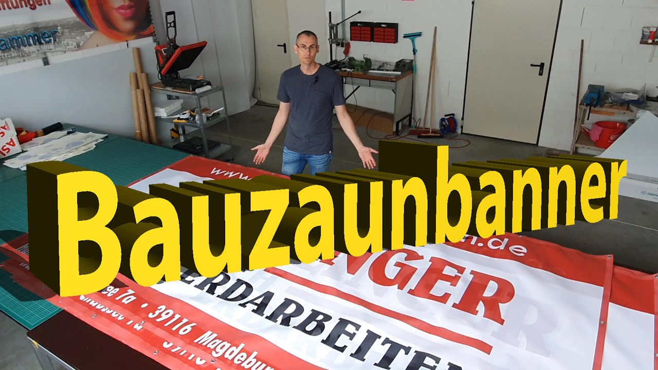 Werbebanner Bauzaunbanner Druck und Werbezentrum Matthias Goldhammer Magdeburg