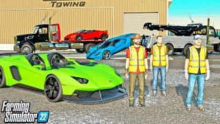 REPOING $2,000,000 OF LAMBORGHINI'S & FERRARI'S REPO BUSINESS | FARMING SIMULATOR 22