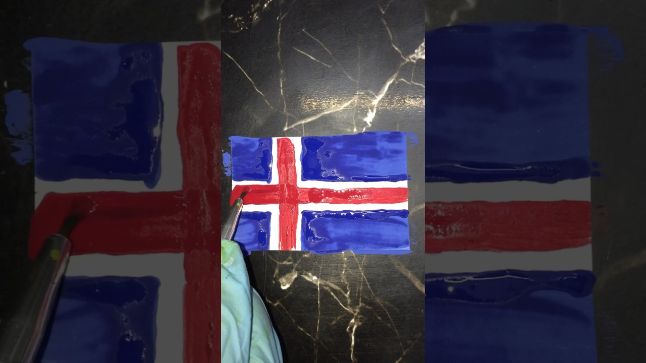 Drawing Iceland 🇮🇸 Flag Pt 78 WHATS NEXT? 