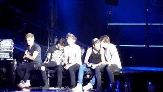 One Direction -- Melbourne October 16 2013 -- Niall&#39;s speech