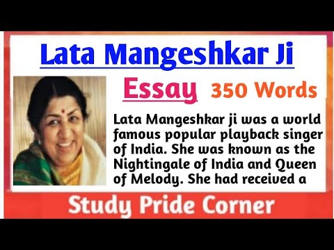 essay lata mangeshkar information in english