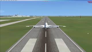 FSX SE: (PART 7) LUFTHANSA AIR BUS A380 to CHICAGO from PARIS screenshot 1