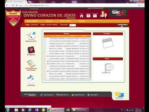 SIEWEB TUTORIAL DE MATRÍCULA DCJ