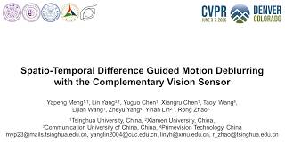 CVPR 2026: Spatio-Temporal Difference Guided Motion Deblurring with the Complementary Vision Sensor