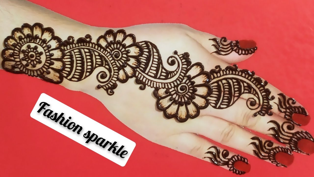 Beautifull Arabic Mehndi Design For Back Hand || Eid Mehandi ...