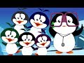 năm chú chim cánh cụt nhỏ | trẻ em vần | video em bé | Five Little Penguins | Kids And Baby Rhymes