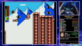 Mega Man 5 (Anniversary Collection) speedrun in 31:37 (World Record)