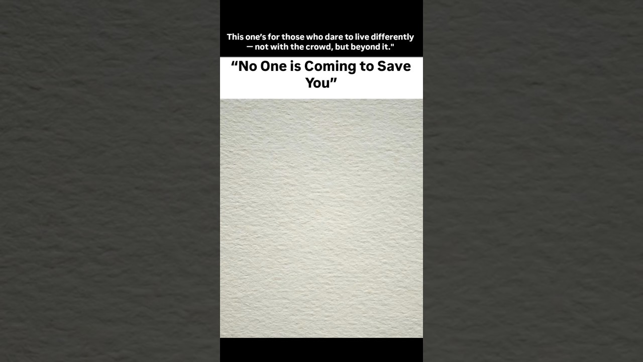 “No One is Coming to Save You”