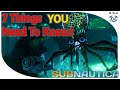 7 Tips And Tricks YOU Need To Know! | Subnautica