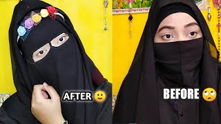 Hijab Styles with Nose piece 2021❤️ Nose piece banane ka tarika 🙂 Niqab tutorial 💓☺️ 2021 screenshot 1