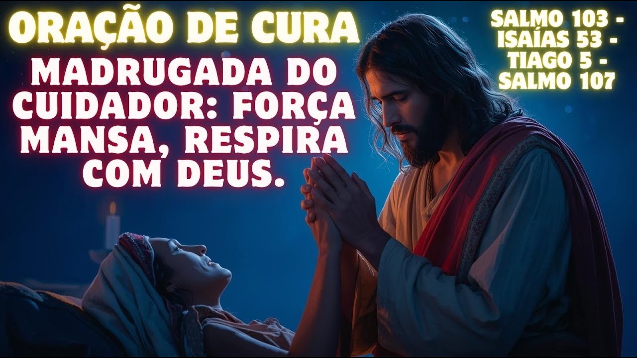 Oração de Cura | Madrugada do cuidador: força mansa, respira com Deus.