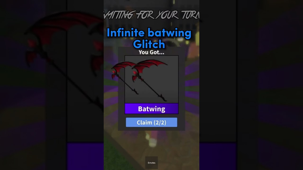 Infinite batwing glitch (roblox mm2)